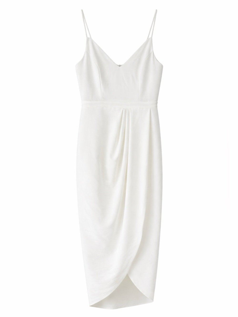 BHLDN Caron V-Neck Crepe Dress